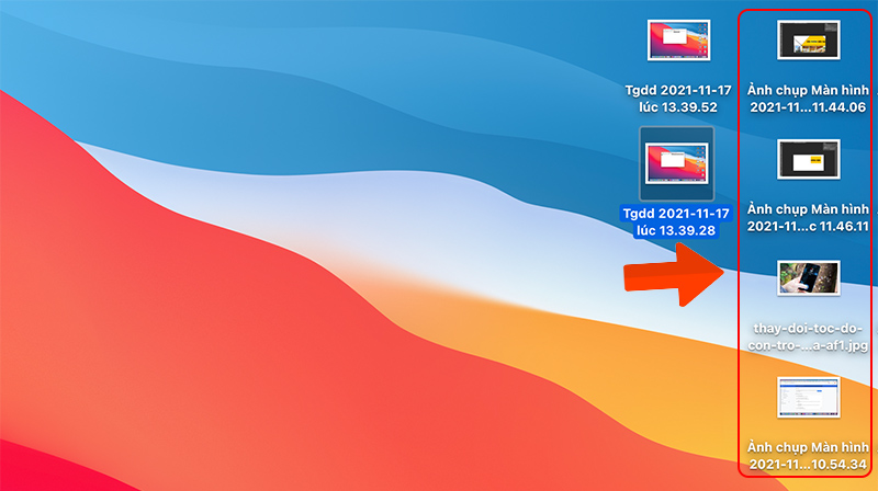 Ảnh chụp được lưu trong m&agrave;n h&igrave;nh ch&iacute;nh